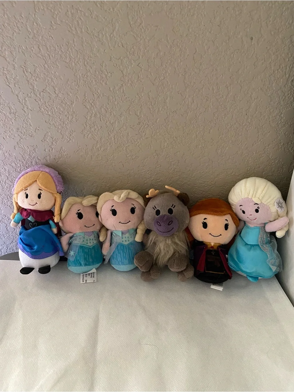 Disney Frozen Plush Beanie Toys Lot Hallmark Anna Elsa Sven Stuffed Animals